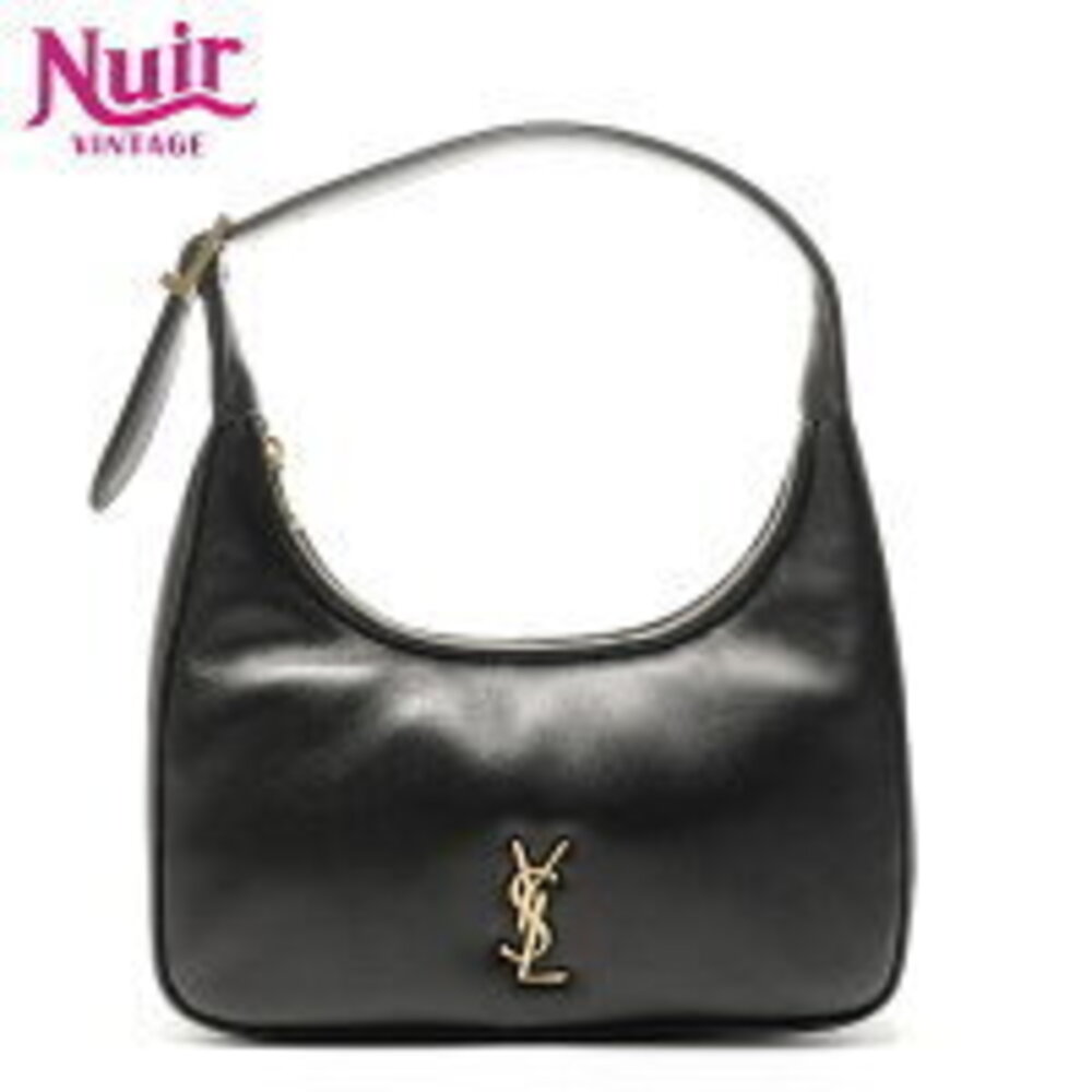 Yves Saint Laurent Calypso Leather Hobo Shoulder Bag Black - Picture 1 of 12